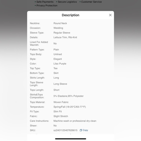 Elegant Green Ribbed 2 piece Dress - Picture 4 of 6